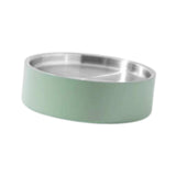 Maxbell Stainless Steel Chilled Serving Tray Platter Seafood Serving Dish for Fruits Green S