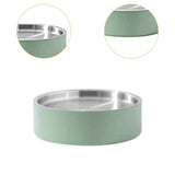 Maxbell Stainless Steel Chilled Serving Tray Platter Seafood Serving Dish for Fruits Green S