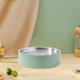 Maxbell Stainless Steel Chilled Serving Tray Platter Seafood Serving Dish for Fruits Green S