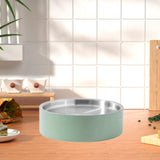 Maxbell Stainless Steel Chilled Serving Tray Platter Seafood Serving Dish for Fruits Green S