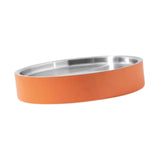 Maxbell Stainless Steel Chilled Serving Tray Platter Seafood Serving Dish for Fruits Orange L