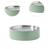 Maxbell Stainless Steel Chilled Serving Tray Platter Seafood Serving Dish for Fruits Green and L