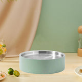 Maxbell Stainless Steel Chilled Serving Tray Platter Seafood Serving Dish for Fruits Green and L