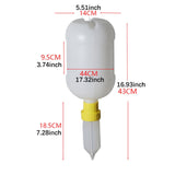 Maxbell Empty Sauce Dispenser 3L Multifunction Ketchup Bottle for Ketchup Syrup Home