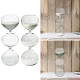 Maxbell Spherical Sand Timer Creative Desktop Ornament for Desk Decor Bedroom Office Gray Sand