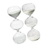 Maxbell Spherical Sand Timer Creative Desktop Ornament for Desk Decor Bedroom Office Gray Sand