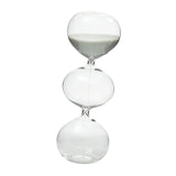 Maxbell Spherical Sand Timer Creative Desktop Ornament for Desk Decor Bedroom Office Gray Sand