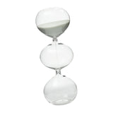 Maxbell Spherical Sand Timer Creative Desktop Ornament for Desk Decor Bedroom Office Gray Sand