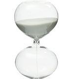 Maxbell Spherical Sand Timer Creative Desktop Ornament for Desk Decor Bedroom Office Gray Sand