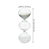 Maxbell Spherical Sand Timer Creative Desktop Ornament for Desk Decor Bedroom Office Gray Sand