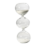 Maxbell Spherical Sand Timer Creative Desktop Ornament for Desk Decor Bedroom Office White Sand