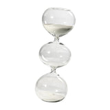 Maxbell Spherical Sand Timer Creative Desktop Ornament for Desk Decor Bedroom Office White Sand