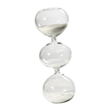 Maxbell Spherical Sand Timer Creative Desktop Ornament for Desk Decor Bedroom Office White Sand