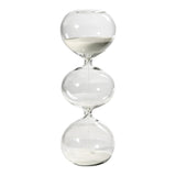 Maxbell Spherical Sand Timer Creative Desktop Ornament for Desk Decor Bedroom Office White Sand