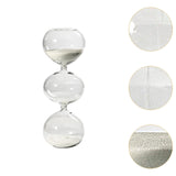 Maxbell Spherical Sand Timer Creative Desktop Ornament for Desk Decor Bedroom Office White Sand