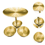 Maxbell Snack Serving Tray Fruit Bowl Appetizer Platter for Household Office Wedding Gold B