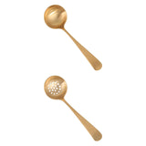 Maxbell Copper Spoon Multipurpose Reusable Hotpot Spoon for Party Holiday Gatherings Soup Ladle