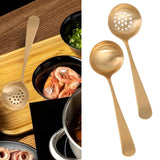 Maxbell Copper Spoon Multipurpose Reusable Hotpot Spoon for Party Holiday Gatherings Soup Ladle