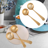 Maxbell Copper Spoon Multipurpose Reusable Hotpot Spoon for Party Holiday Gatherings Soup Ladle