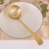 Maxbell Copper Spoon Multipurpose Reusable Hotpot Spoon for Party Holiday Gatherings Slotted Spoon