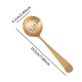 Maxbell Copper Spoon Multipurpose Reusable Hotpot Spoon for Party Holiday Gatherings Slotted Spoon
