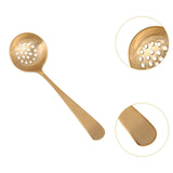 Maxbell Copper Spoon Multipurpose Reusable Hotpot Spoon for Party Holiday Gatherings Slotted Spoon