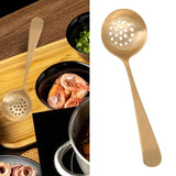 Maxbell Copper Spoon Multipurpose Reusable Hotpot Spoon for Party Holiday Gatherings Slotted Spoon