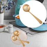 Maxbell Copper Spoon Multipurpose Reusable Hotpot Spoon for Party Holiday Gatherings Slotted Spoon