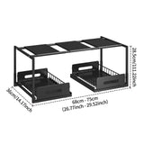 Maxbell Under Sink Shelf Saving Space Slide Out Sink Shelf for Cabinet Office Pantry