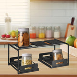 Maxbell Under Sink Shelf Saving Space Slide Out Sink Shelf for Cabinet Office Pantry