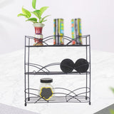 Maxbell 3 Tier Spice Rack Iron Space Saving Storage Shelf for Kitchen Cabinet Pantry