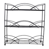 Maxbell 3 Tier Spice Rack Iron Space Saving Storage Shelf for Kitchen Cabinet Pantry