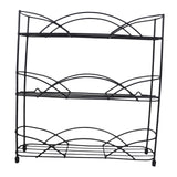 Maxbell 3 Tier Spice Rack Iron Space Saving Storage Shelf for Kitchen Cabinet Pantry