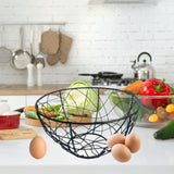 Maxbell Fruit Storage Basket Decoration Vegetable Bowl for Christmas Party Vegetable Black