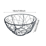 Maxbell Fruit Storage Basket Decoration Vegetable Bowl for Christmas Party Vegetable Black