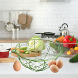 Maxbell Fruit Storage Basket Decoration Vegetable Bowl for Christmas Party Vegetable Green