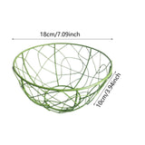 Maxbell Fruit Storage Basket Decoration Vegetable Bowl for Christmas Party Vegetable Green