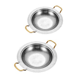 Maxbell Instant Noodle Pot Double Handle Stainless Steel Household Sukiyaki Stockpot 20cm