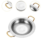 Maxbell Instant Noodle Pot Double Handle Stainless Steel Household Sukiyaki Stockpot 20cm