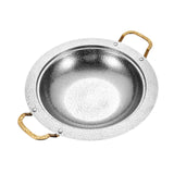 Maxbell Instant Noodle Pot Double Handle Stainless Steel Household Sukiyaki Stockpot 2cm