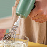 Maxbell Electric Milk Frother Electric Egg Beater Detachable for Home Kitchen Bakery Green