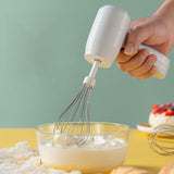 Maxbell Electric Milk Frother Electric Egg Beater Detachable for Home Kitchen Bakery White