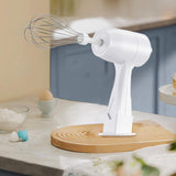 Maxbell Electric Milk Frother Electric Egg Beater Detachable for Home Kitchen Bakery White
