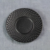 Maxbell Cast Iron Teacup Coaster Set Delicate Teacup Creative Teaware Tea Cup with Saucer Round coaster