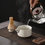 Maxbell Ceramic Matcha Tea Bowl Traditional Porcelain Tea Bowl for Tea Lovers Family