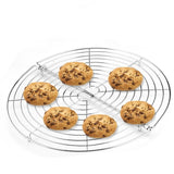 Maxbell Baking Cooling Rack Round Foldable Stand Toast Rack for Cakes Biscuits Bread