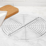 Maxbell Baking Cooling Rack Round Foldable Stand Toast Rack for Cakes Biscuits Bread