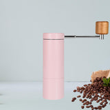 Maxbell Manual Coffee Grinder CNC Stainless Steel Burr Hand Mill for Espresso Office Pink