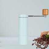 Maxbell Manual Coffee Grinder CNC Stainless Steel Burr Hand Mill for Espresso Office Blue