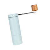 Maxbell Manual Coffee Grinder CNC Stainless Steel Burr Hand Mill for Espresso Office Blue